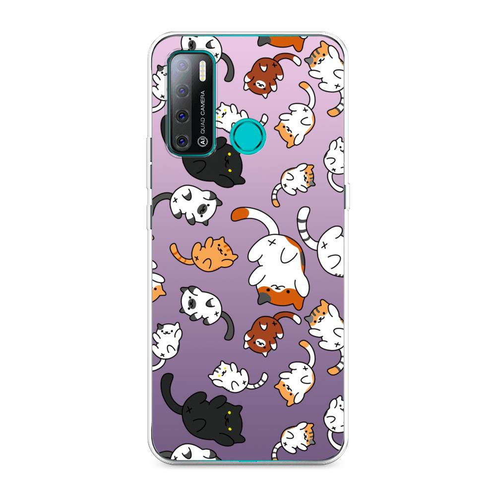 

Чехол Awog на Tecno Pouvoir 4 "Котопад", Разноцветный, 300350-7