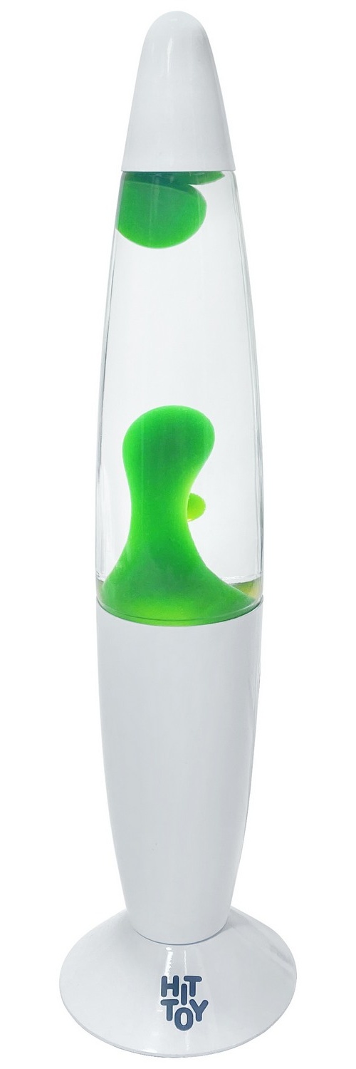 фото Лава-лампа 41 см белый, прозрачный/зеленый hittoy