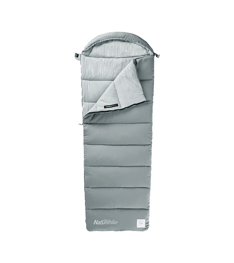 

Мешок спальный Naturehike Envelope M400, (190+30)х80 см, (правый) (ТК: +1°C), серый, Envelope M400