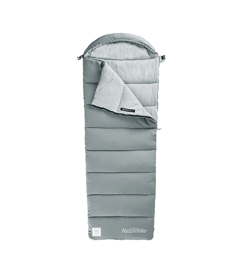 

Мешок спальный Naturehike Envelope M400, (190+30)х80 см, (левый) (ТК: +1°C), серый, Envelope M400