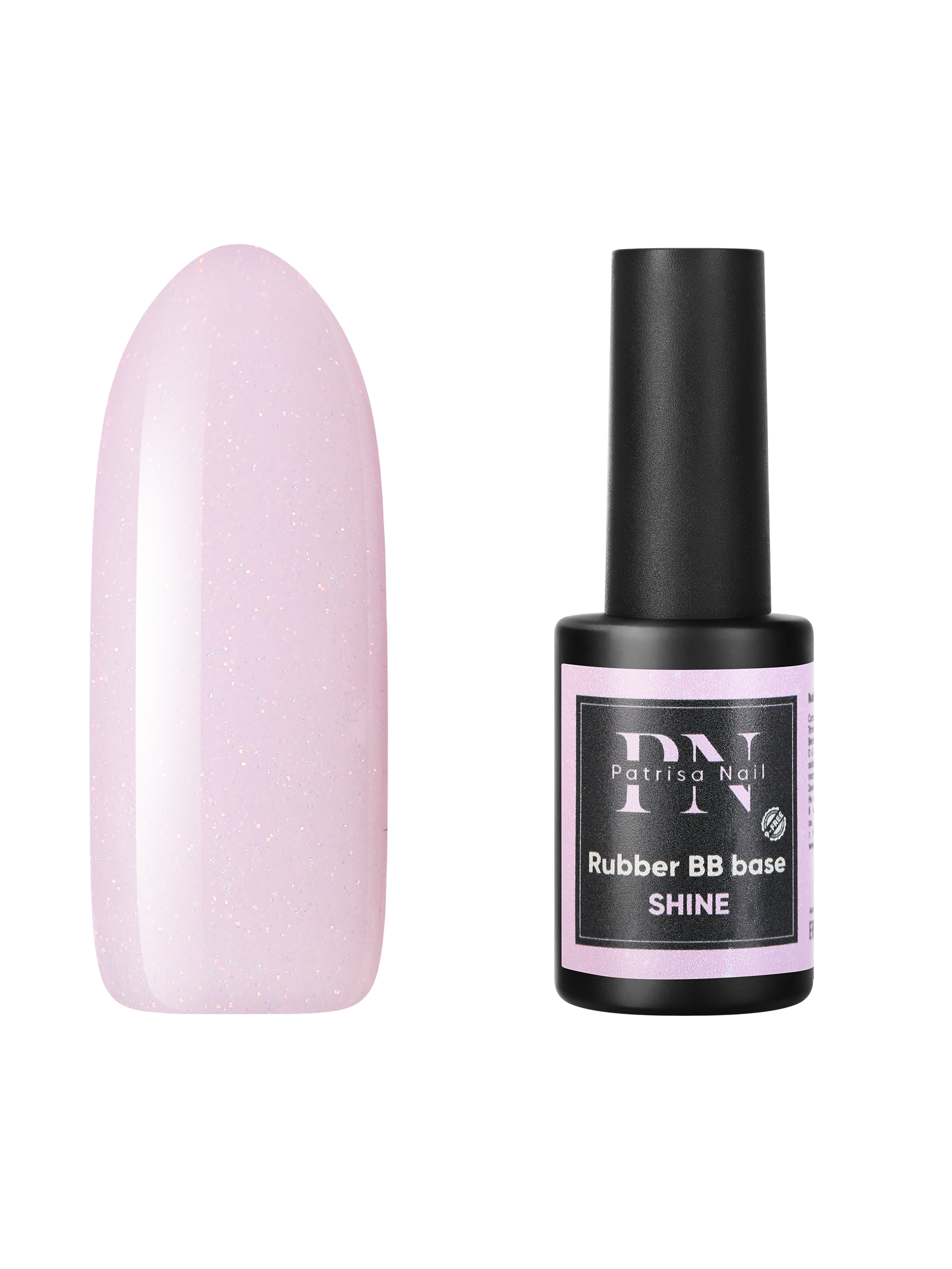 

База для гель-лака Patrisa Nail Rubber BB-base Shine камуфлирующая каучуковая, 8 мл