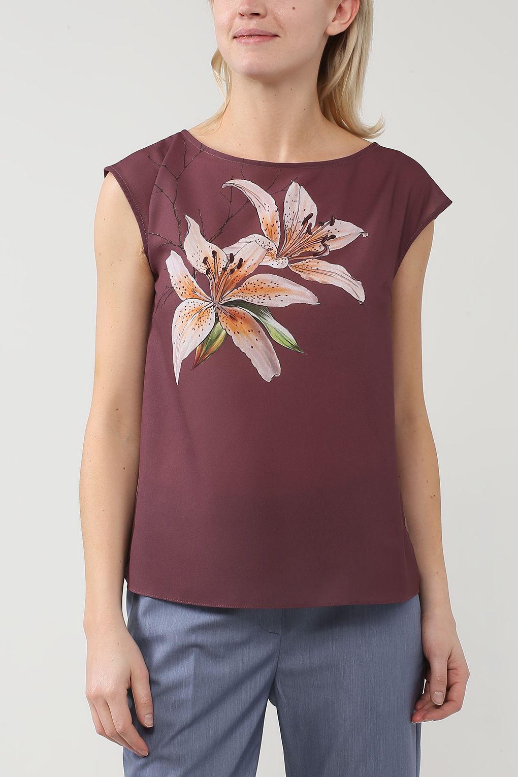 

Блуза женская Belucci 1569/2015 коричневая XS, 1569/2015