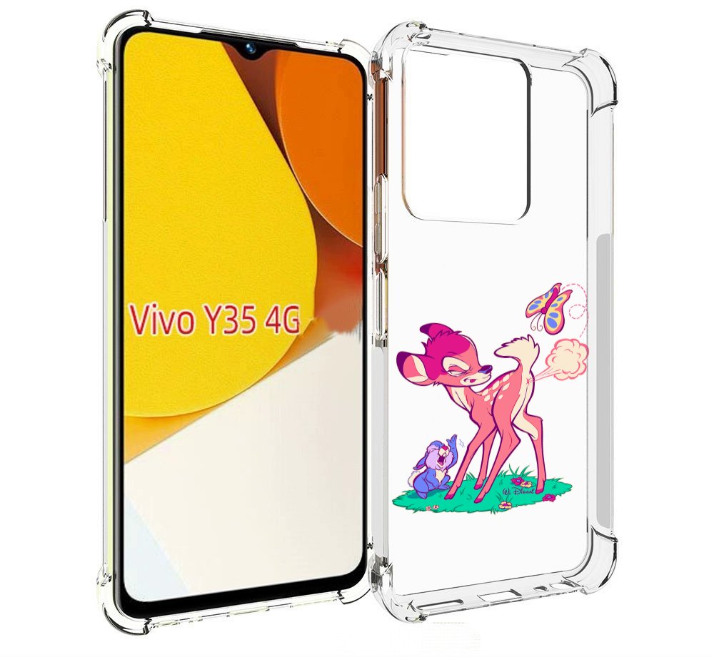 

Чехол MyPads смешной олененок для Vivo Y35 4G 2022 / Vivo Y22, Прозрачный, Tocco