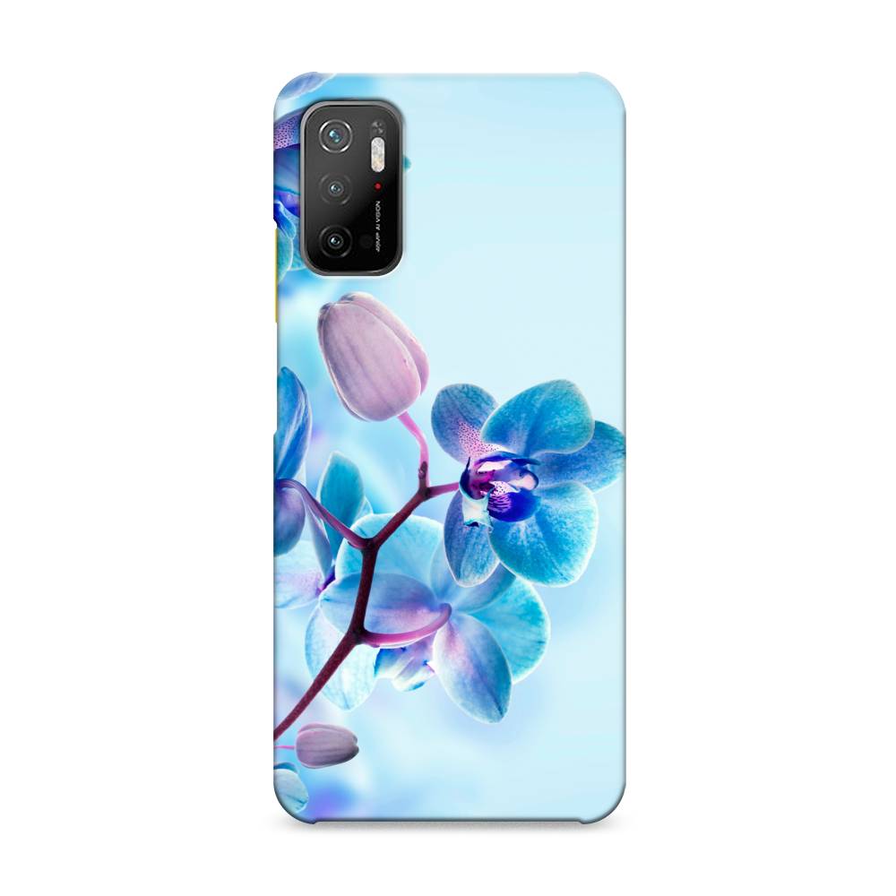 

Пластиковый чехол "Голубая орхидея" на Xiaomi Poco M3 Pro, 311020-6