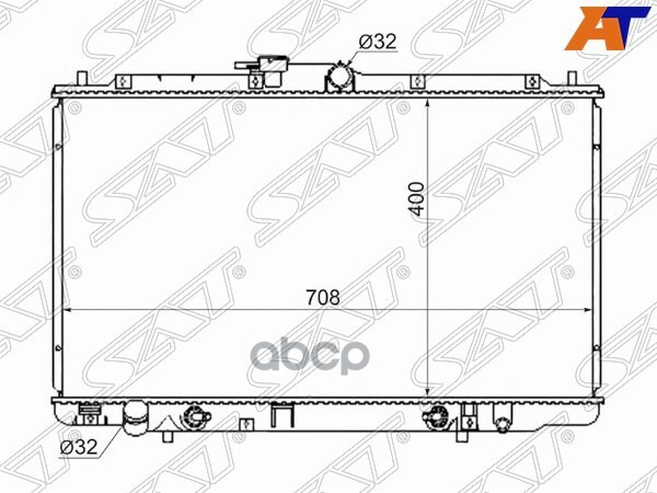 

Радиатор Honda Inspire/Saber/Avancier J30a/Acura Tl 2.5/3.2 98-03 Sat арт. HD0005-UA