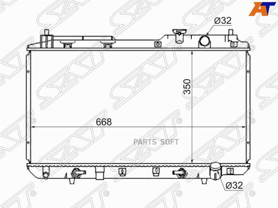 

Радиатор Honda Cr-V 95-01 Sat арт. HD0004-2R