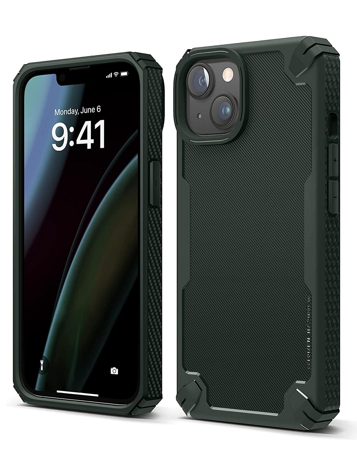 

Чехол Elago для iPhone 14 ARMOR silicone Dark Green, Зеленый