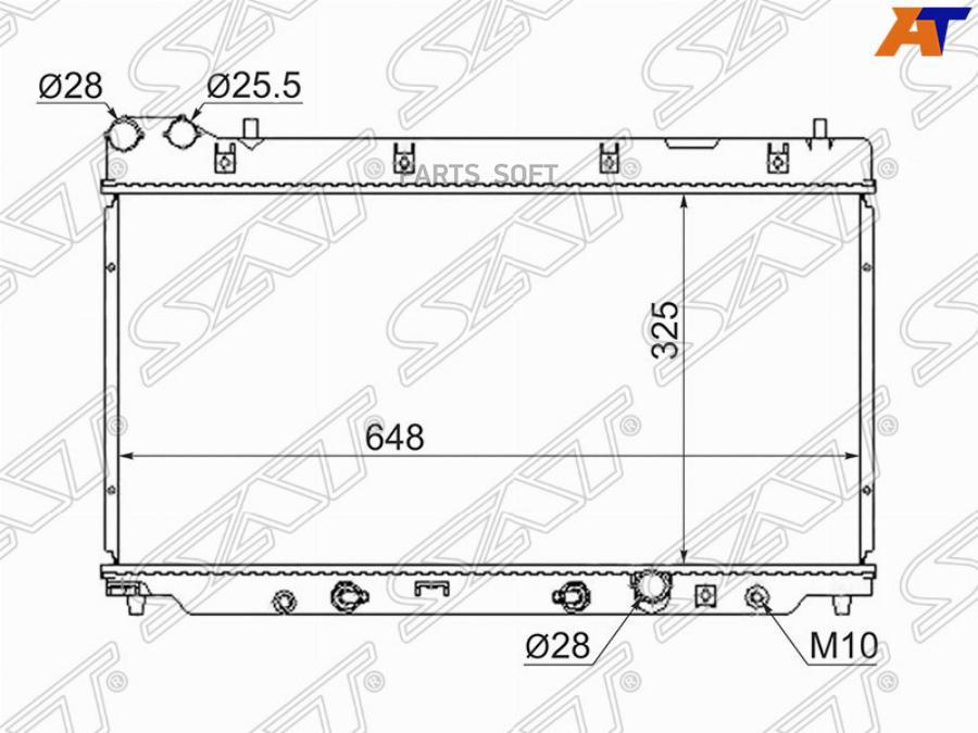 

Радиатор Honda Fit/Jazz 03-07 Sat арт. HD00013-03