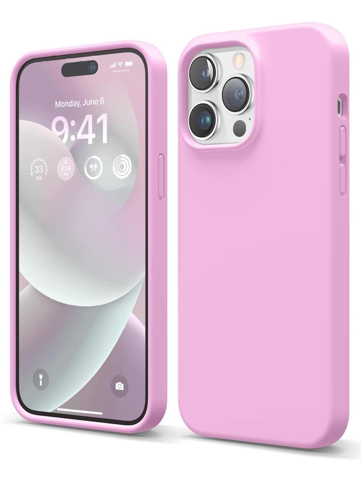 

Чехол Elago для iPhone 14 Pro Max Soft silicone Liquid Hot Pink, Розовый