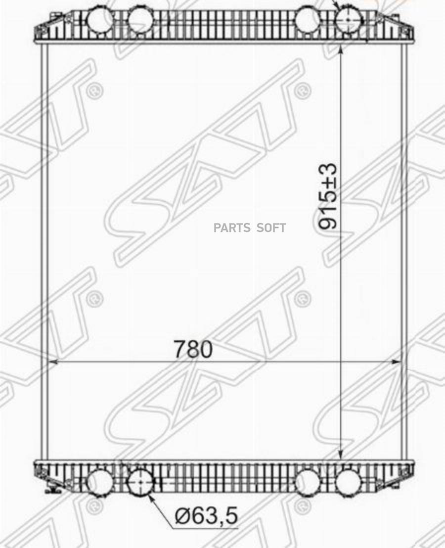 Радиатор Freightliner Century Sat арт. FR0002