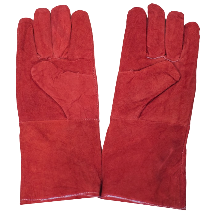 Ветеринарные защитные перчатки ТД ВЕТ красные 35 см