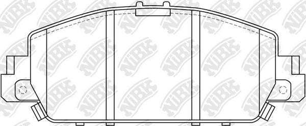 

Комплект тормозных колодок NiBK PN28005