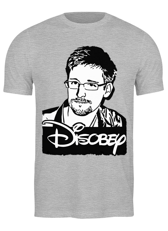 

Футболка женская Printio Edward snowden серая L, Серый, Edward snowden