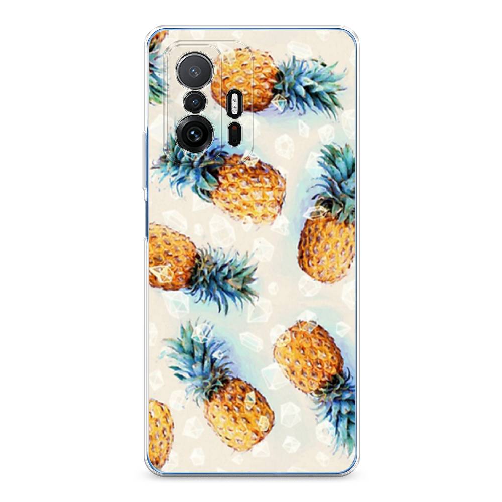 

Чехол Awog на Xiaomi Mi 11T/11T Pro "Ананасы", Разноцветный, 313750-3
