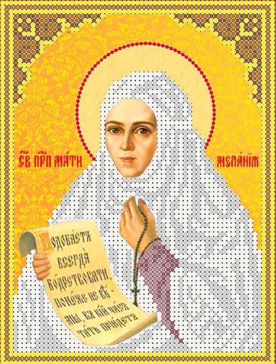 

Рисунок на ткани «Святая Мелания»