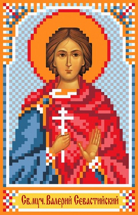 

Рисунок на ткани «Святой Валерий»