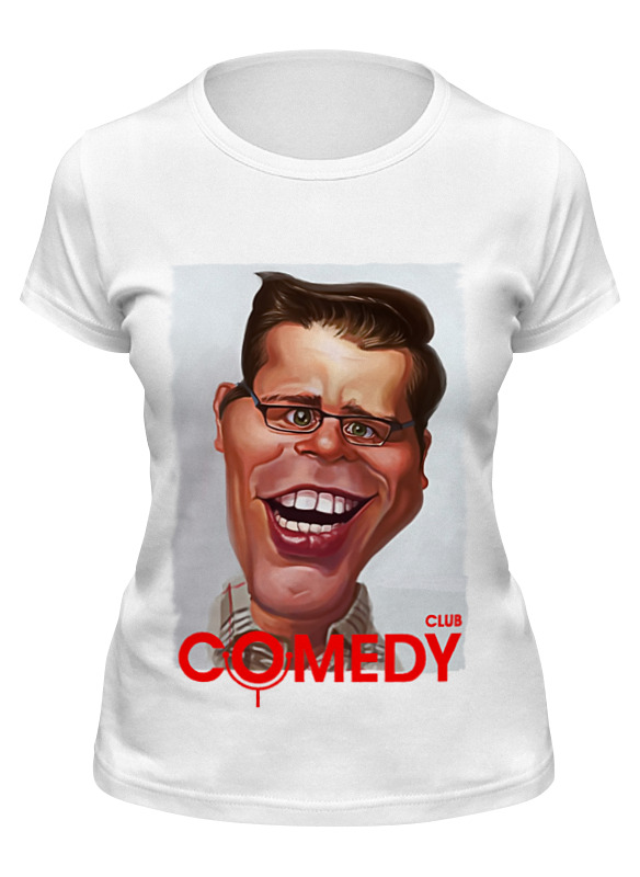 

Футболка женская Printio Comedy club белая L, Белый, Comedy club