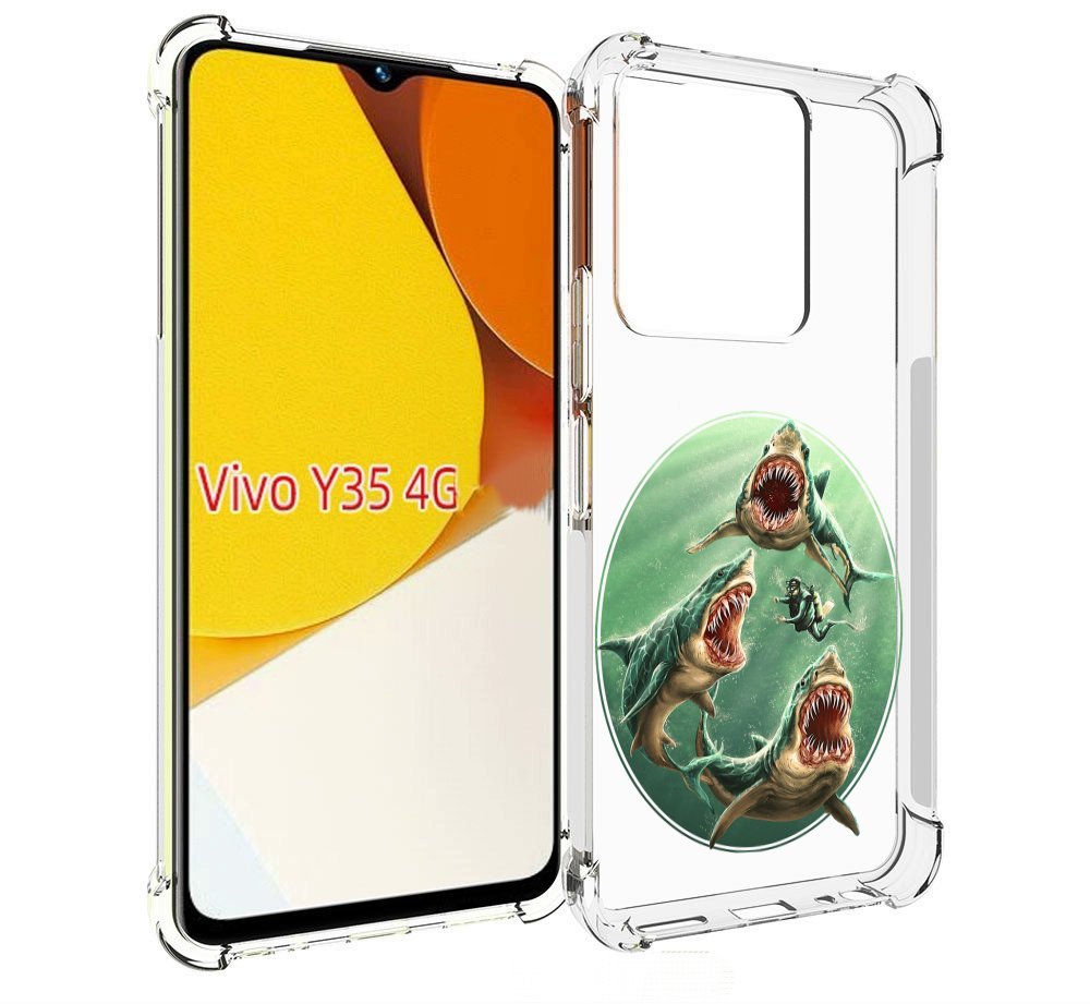 

Чехол MyPads синяя бездна для Vivo Y35 4G 2022 / Vivo Y22, Прозрачный, Tocco