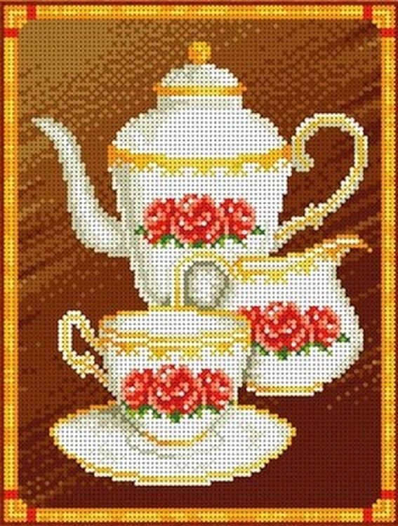 

Рисунок на ткани «Кофейный набор»
