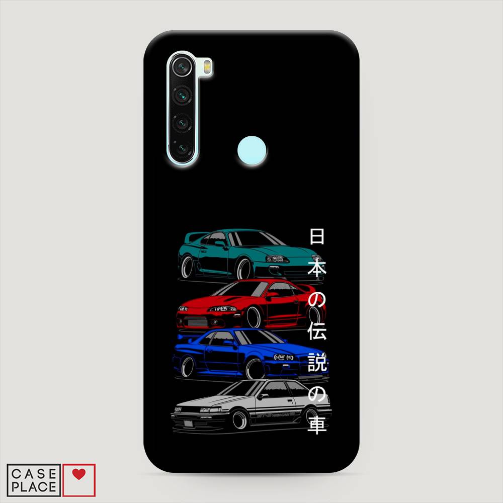 фото Пластиковый чехол "jdm legend cars" на xiaomi redmi note 8 awog