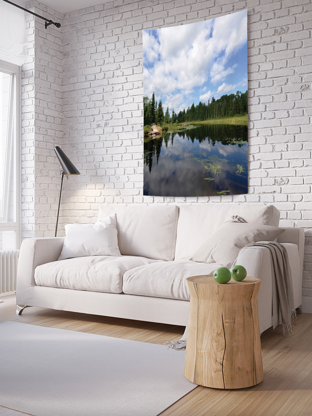 

Вертикальное фотопанно на стену JoyArty Тихое течение реки 100x150 см, Тихое течение реки