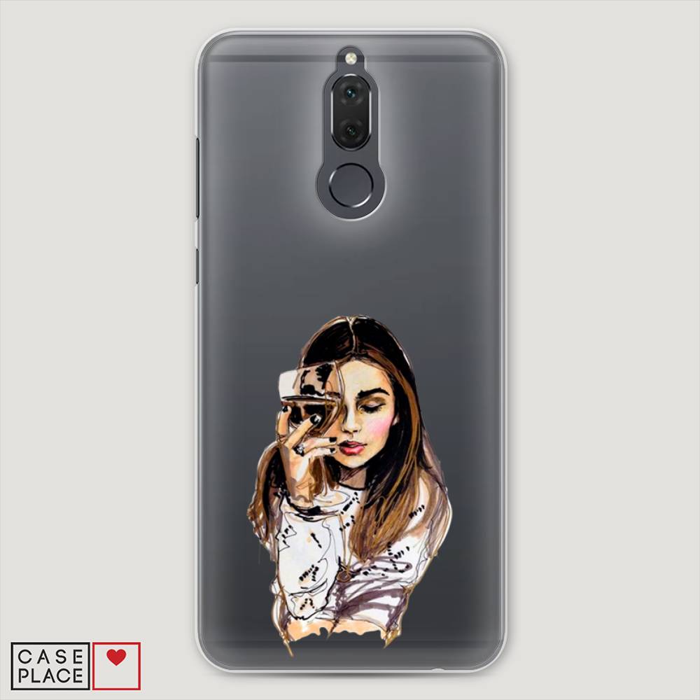 

Чехол Awog "Девушка с бокалом" для Huawei Nova 2i