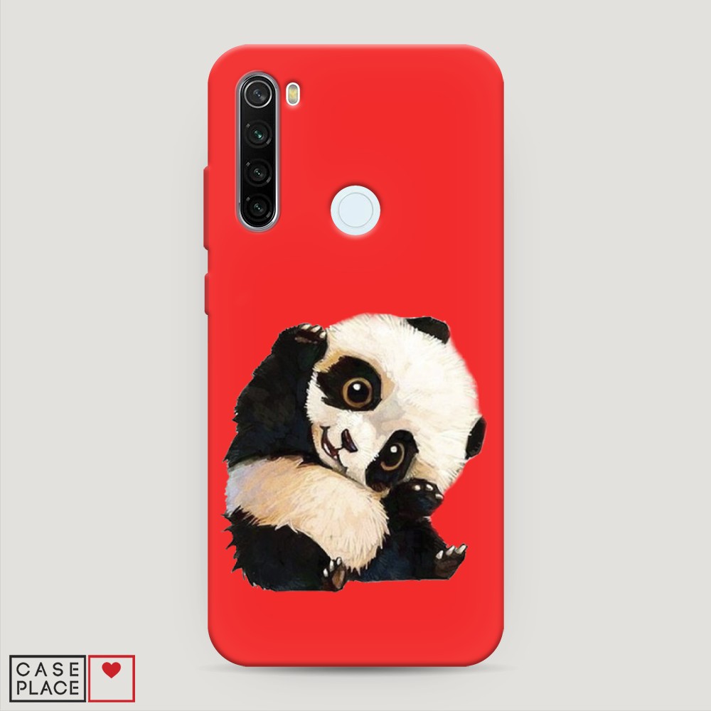 

Матовый силиконовый чехол "Большеглазая панда" на Xiaomi Redmi Note 8T, Большеглазая панда