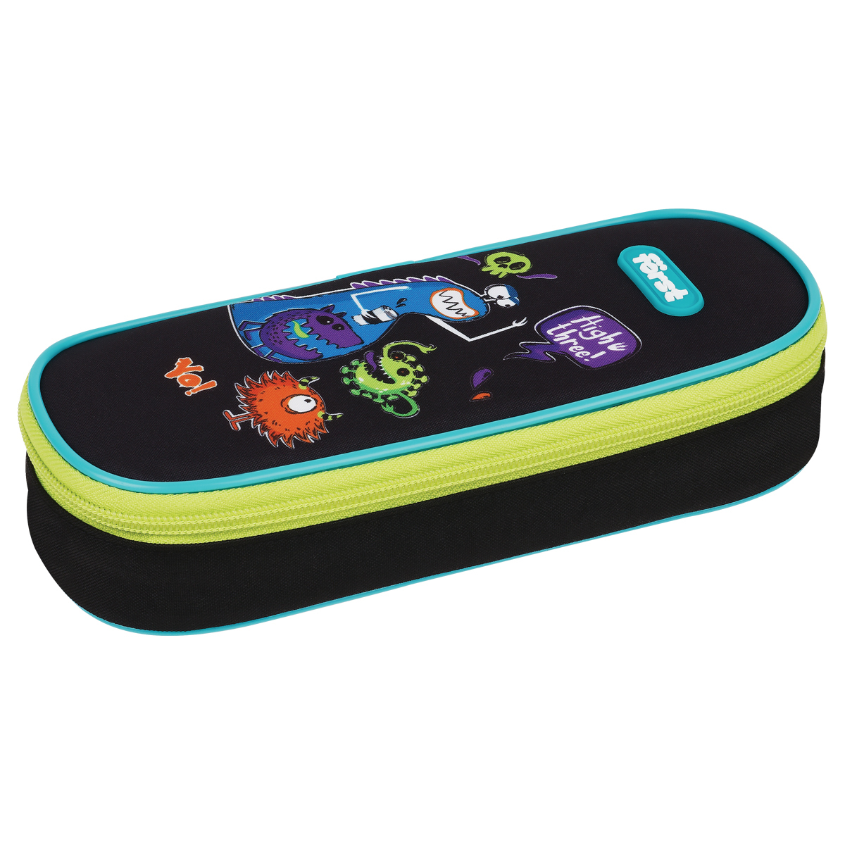 

Пенал корпусный Forst "Monster party", 220*90*45мм, 1 отделение, полиэстер, Monster party