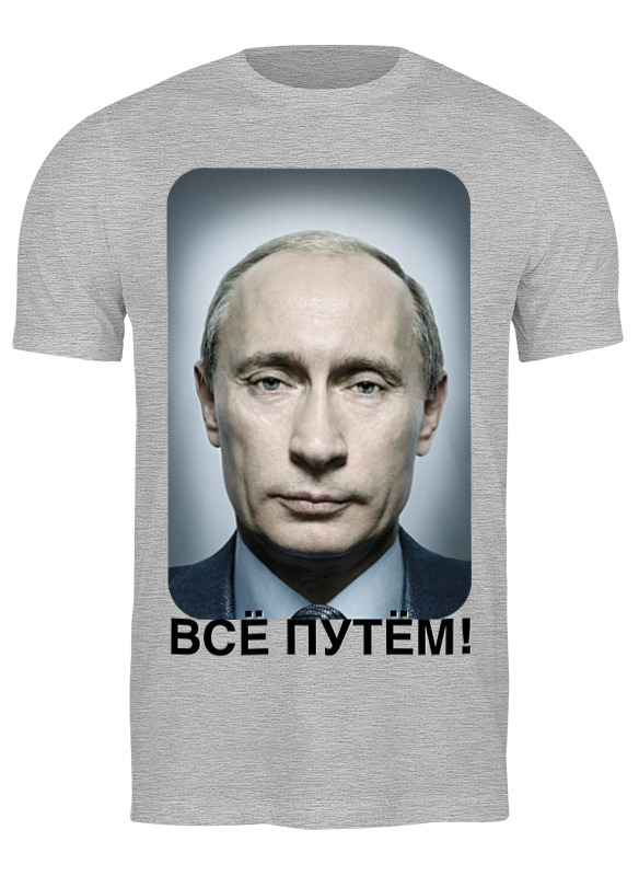 

Футболка мужская Printio Всё путём серая M, Серый, Всё путём