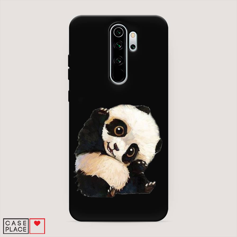 

Матовый силиконовый чехол "Большеглазая панда" на Xiaomi Redmi Note 8 Pro, Большеглазая панда