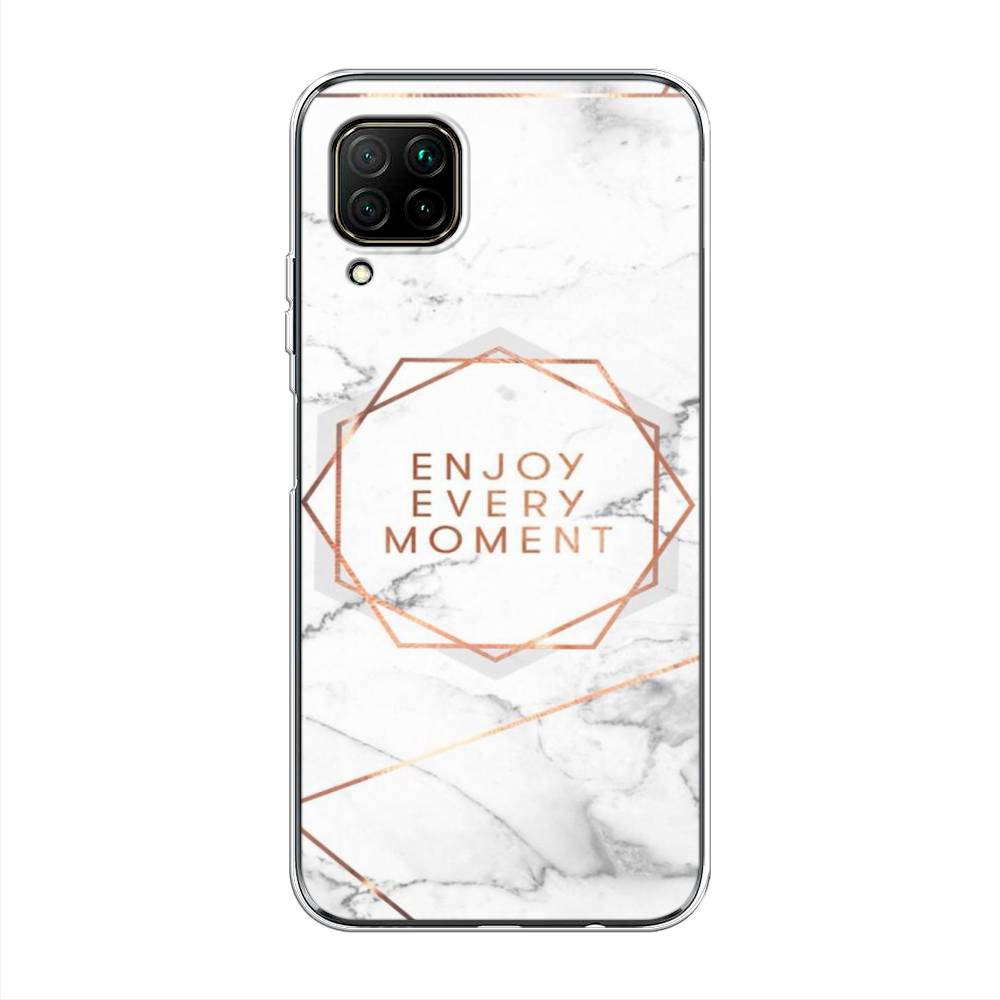 

Чехол Awog на Huawei Nova 6 SE "Enjoy every moment мрамор", Белый;розовый;серый, 611750-7