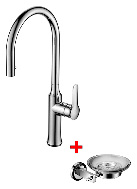 

SMARTsant Смеситель для кухонной мойки SMARTsant SM134037AA_R + мыльница в подарок