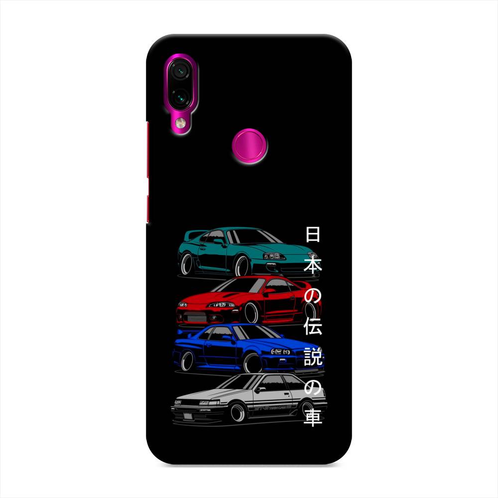 фото Пластиковый чехол "jdm legend cars" на xiaomi redmi note 7 awog