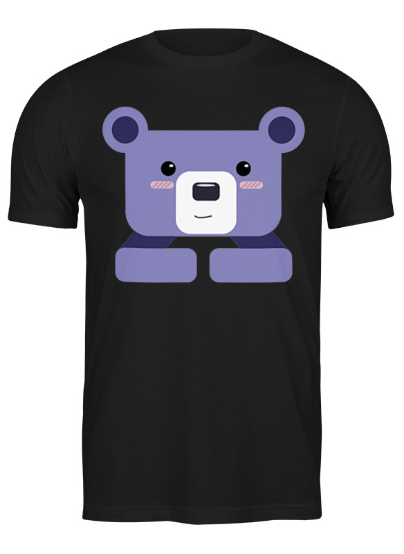 

Футболка мужская Printio Bear here черная M, Черный, Bear here