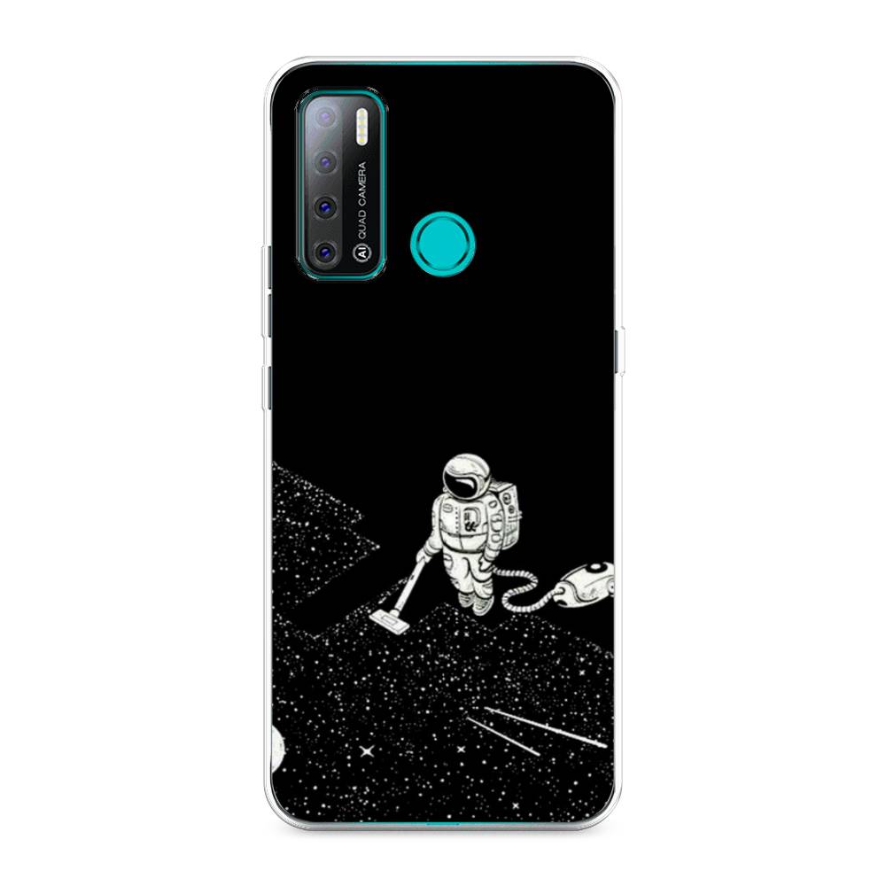 

Чехол Awog на Tecno Pouvoir 4 "Космонавт с пылесосом", Разноцветный, 300350-4