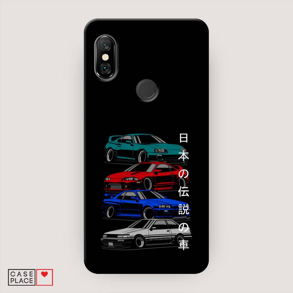 фото Пластиковый чехол "jdm legend cars" на xiaomi redmi note 6 pro awog