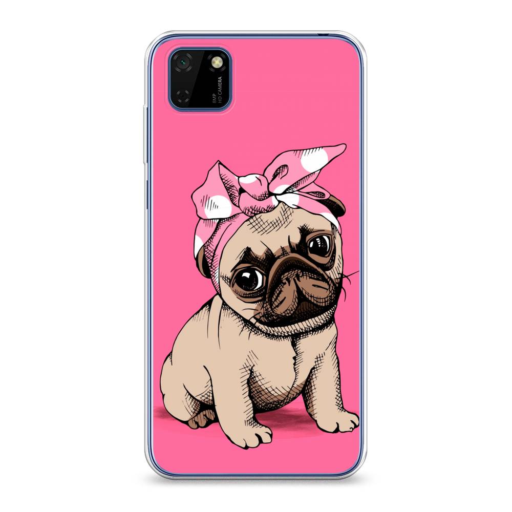 

Чехол Awog на Huawei Y5p "Dog Pin-Up", Розовый;бежевый, 6103750-2
