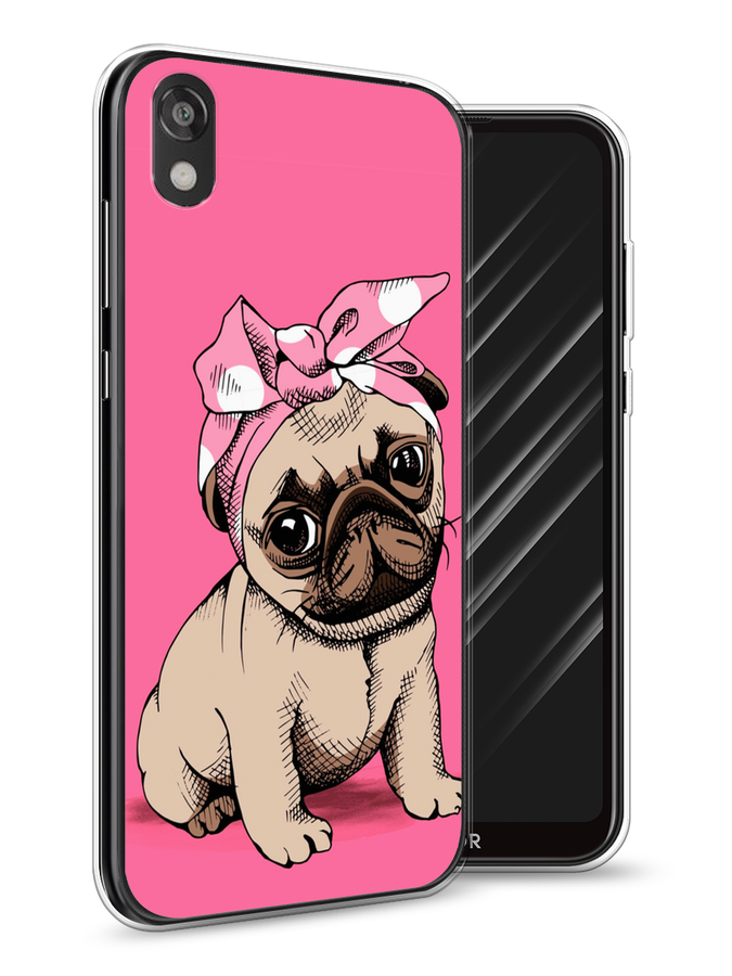 

Чехол Awog на Huawei Y5 2019 "Dog Pin-Up", Розовый;бежевый, 69050-2