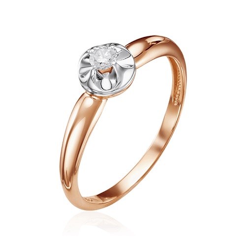 

Кольцо из золота р. 16,5 Vesna jewelry 1786-151-00-00, бриллиант, 1786-151-00-00