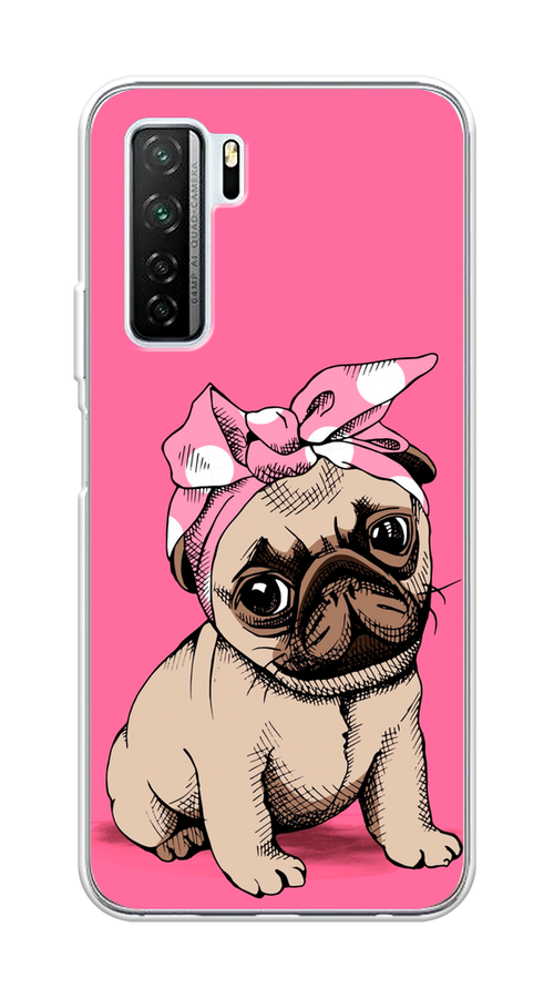 

Чехол Awog на Huawei P40 lite 5G "Dog Pin-Up", Розовый;бежевый, 6103050-2