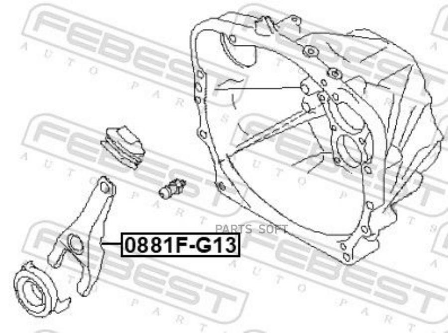 

FEBEST Вилка сцепления FEBEST 0881F-G13