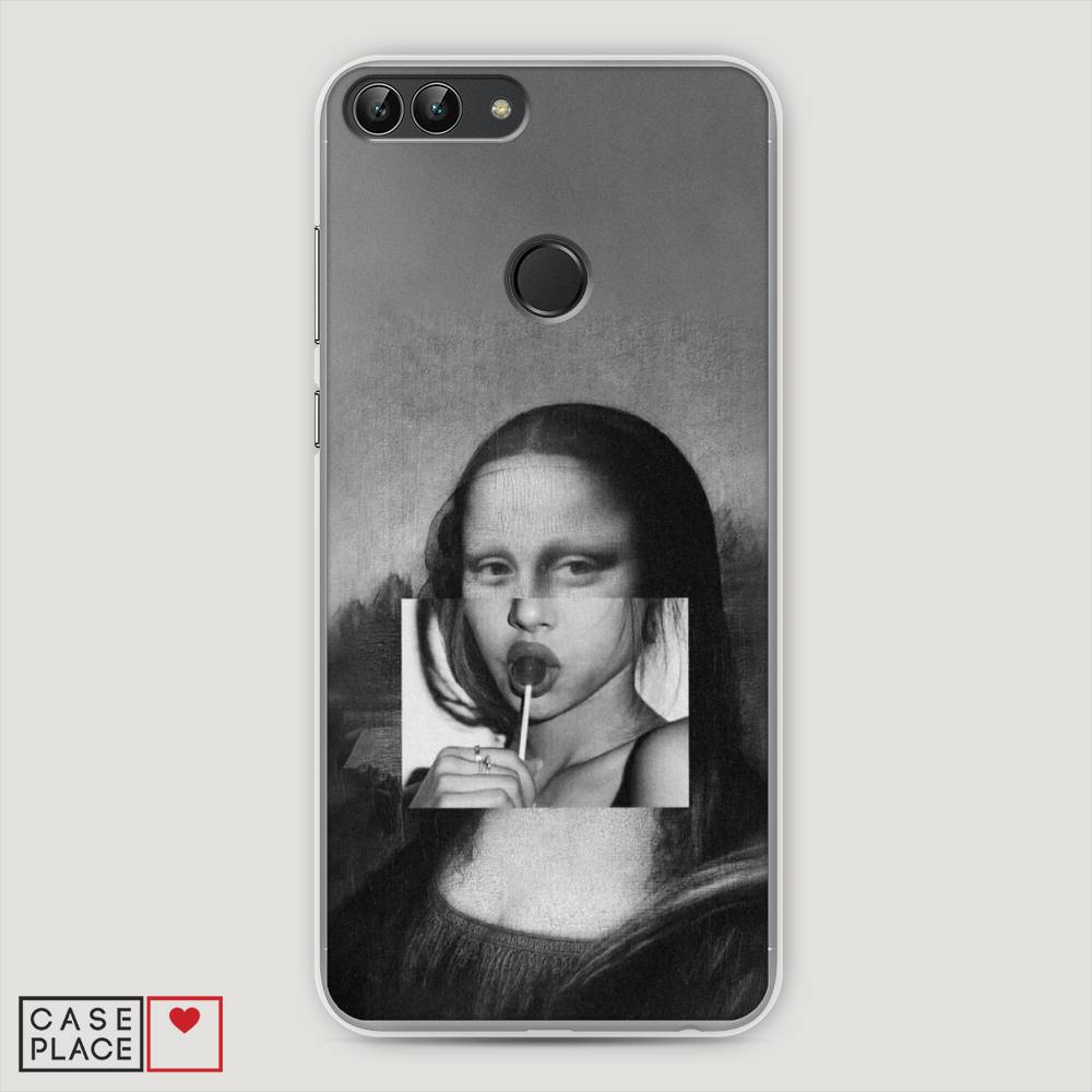фото Чехол awog "mona lisa sucking lollipop" для huawei p smart