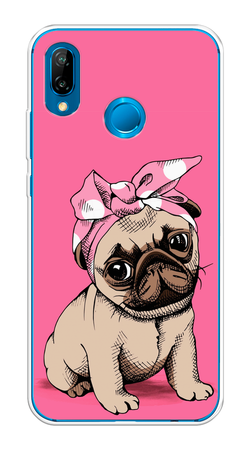 

Чехол Awog на Huawei P20 Lite "Dog Pin-Up", Розовый;бежевый, 64450-2