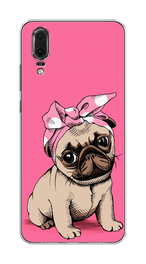 

Чехол Awog на Huawei P20 "Dog Pin-Up", Розовый;бежевый, 64350-2