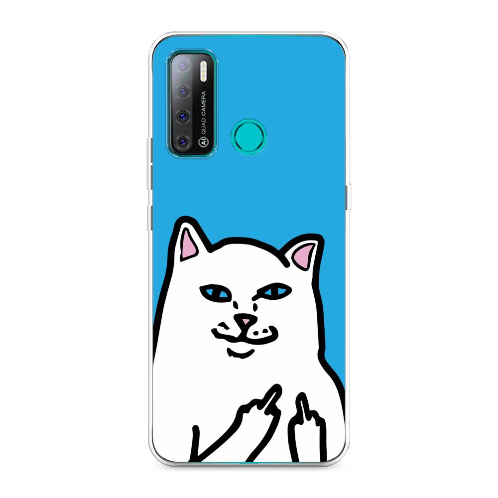 

Чехол Awog на Tecno Pouvoir 4 "Кот жесть", Разноцветный, 300350-9
