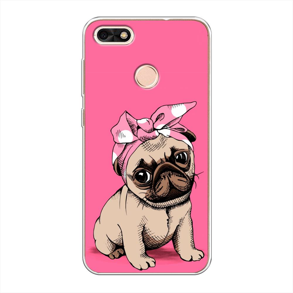 

Чехол Awog на Huawei Nova Lite (2017) "Dog Pin-Up", Розовый;бежевый, 64750-2