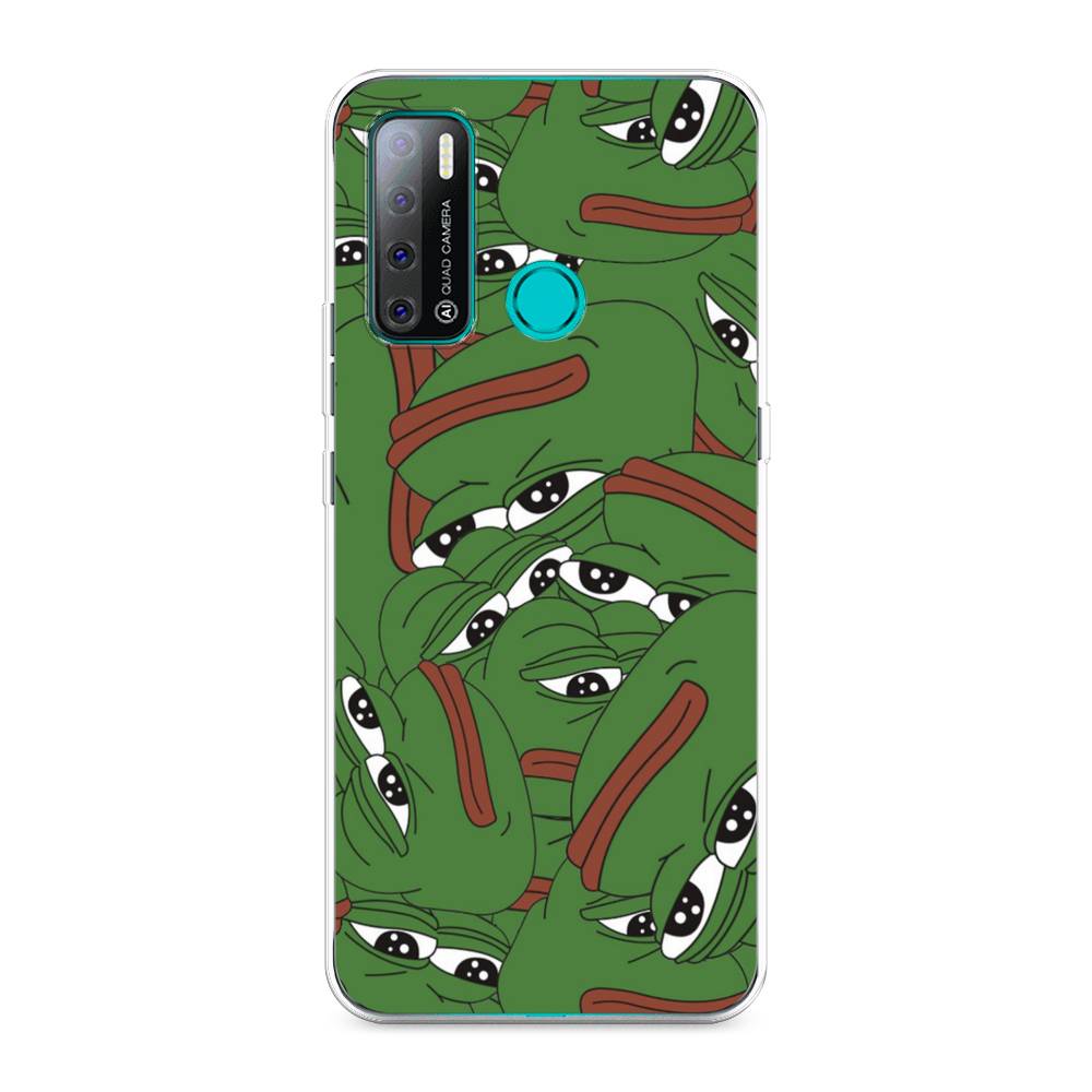 

Чехол Awog на Tecno Pouvoir 4 "Печальный frog", Разноцветный, 300350-9