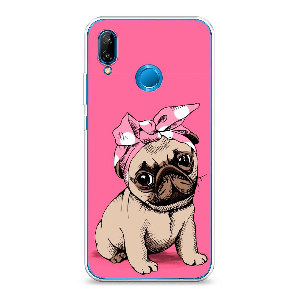 

Чехол Awog на Huawei Nova 3E "Dog Pin-Up", Розовый;бежевый, 65650-2