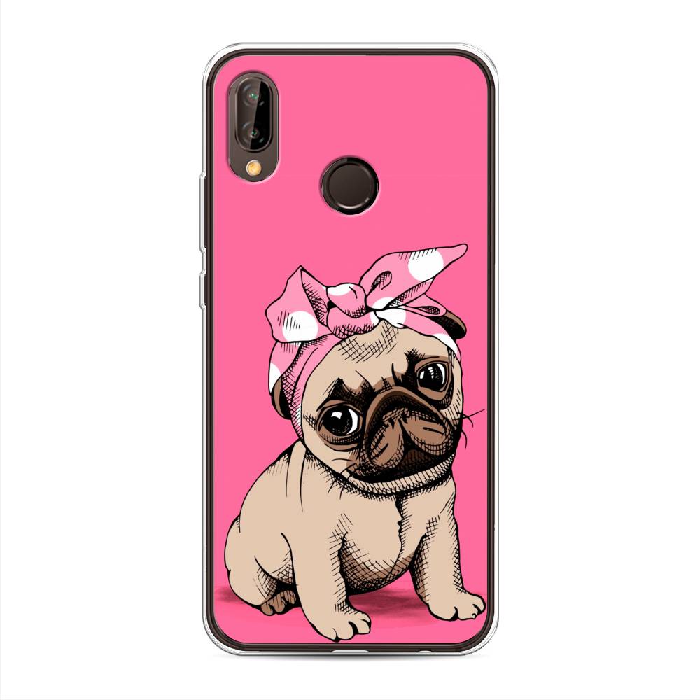 

Чехол Awog на Huawei Nova 3 "Dog Pin-Up", Розовый;бежевый, 66150-2