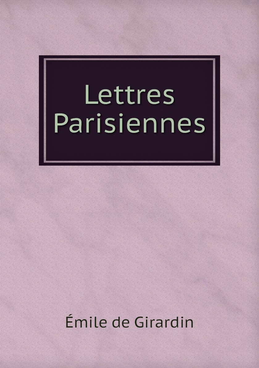 

Lettres Parisiennes